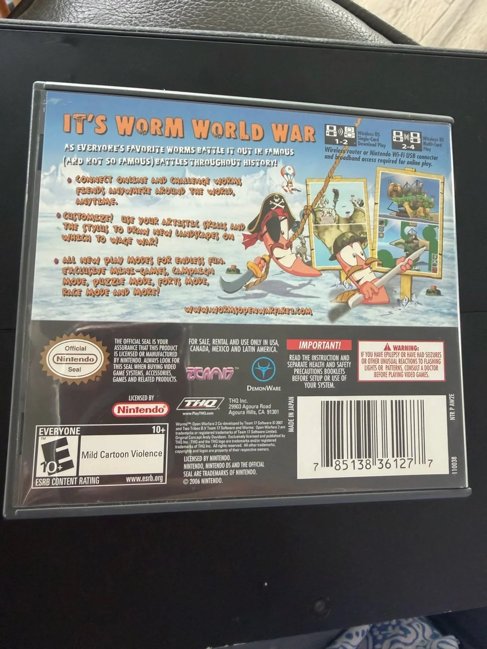 Worms 2 Open Warfare - Nintendo DS - US Version